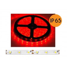 LED juosta 12V 4.8W/m nehermetiška IP33 raudona (red) 1m 